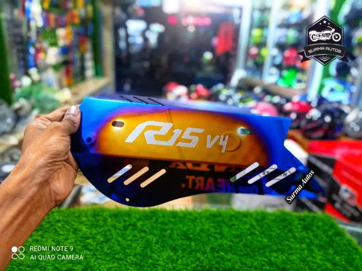 YAMAHA%20R15M%20/%20R15%20V4%20Motorcycle%20Exhaust%20Muffler%20Pipe%20Heat%20Shield%20Guard%20Cover%20Protector%20or%20Silencer%20Cover%20-%20Image%205