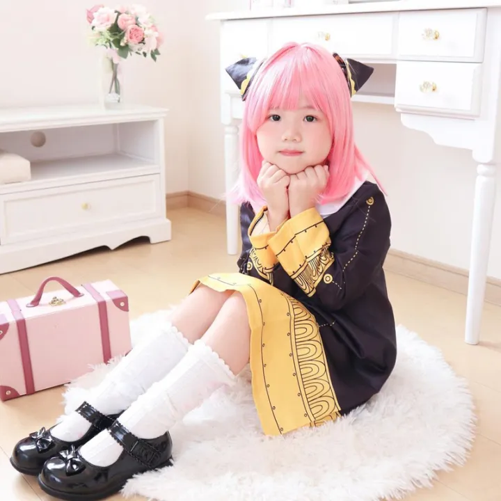 Anime%20SPY%20FAMILY%20Anya%20Forger%20Cosplay%20Costume%20Kids%20Anya%20Kawaii%20Black%20Dress%20Party%20Clothes%20Wig%20Plush%20Toys%20Halloween%20Women%20Girl%20-%20Image%204