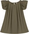 Ruffled Charm: Cute Sleeveless Dress for Girls Aged 0 to 12. 