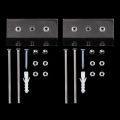 Skateboard Hanger 2PCS Wall Mount Deck Rack for Skateboards Deck Display and Storage.