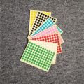 1PC Sheet 10mm Round Stickers Sticky Dots Colored Circle Labels.