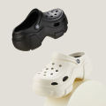 BEVERGREEN 7CM Summer Clogs Outdoor Waterproof Platform Women Slippers Beach Slides Massage Beard Black Designer Sandals.