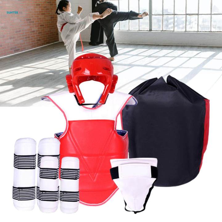 5x%20Taekwondo%20Protective%20Gear%20with%20Arm%20Leg%20Guards%20Boxing%20Headgear%20Full%20Protection%20for%20Grappling%20XXL%20-%20Image%203