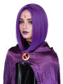 cosplay Synthet wigs Role playing wigs Comic and anime characters Gradient color Teen Titans Go Purple; Raven crow gift wig cap.