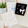 A6 Binder Photo Album Bowknot Plush Photocard Holder Collect Book Album Notebook SUPER BABY. 