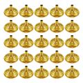 25Pcs Gold Mini Hand Held Flag Stand Base Table Flag Base Bar Restaurant Party Conferences Desktop Display Decoration.