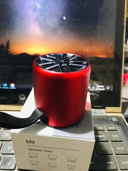 Full Metal Portable Shake Wireless Bluetooth Speaker/ M9 Bluetooth Speaker, Mini Wireless Subwoofer, Small Steel Cannon, Portable Small Speaker Suitable For Party - 5 Hours Backup - Bluetooth Speaker - Bluetooth Speaker - Bluetooth Speaker