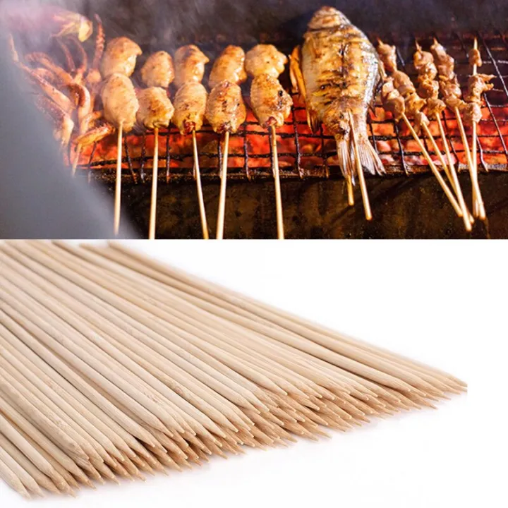 BBQ%20Grilling%20Skewers%20Outdoor%20Sticks%20Bamboo%20Barbecue%20Fork%20100pcs%20Picnic%20-%20Image%202