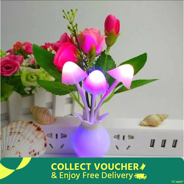 Dim Mashroom Light Green Flower - Multicolor