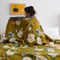 European Throw Blanket - Cotton Gauze Sofa Towel for Spring and Summer, Office Nap, Air Conditioning Blanket, King Size Bedspread. 
