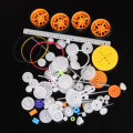 78pcs Gearbox toy robot motor plastic gear DIY model accessories.