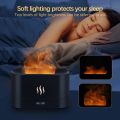 Gearup dq701 flame effect air humidifier oil fragrance aroma diffuser with night light-black. 