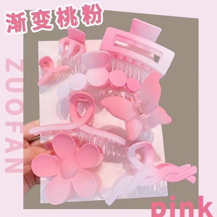 8%20Piece%20%20Fashion%20Solid%20Colors%20Elegant%20Geometric%20Flower%20Hair%20Claw%20Clips%20Big%20Matte%20Hair%20Claw%20Clamps%20for%20Woman%20Girls%20Thick%20Hair%20-%20Image%202