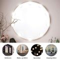 （New）2/4/6/10 Bulb LED Make Up Mirror Light Bulb Lighting Dimmable Wall Lamp 9 Level Brightne 3 Color UB Vanity Dreing Table Light tick on Mirror Light. 