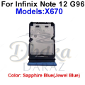 Infinix Note 11 Pro Note 12 Sim Tray Micro SD Card Slot with Sim Ejector Pin Replacement Part. 