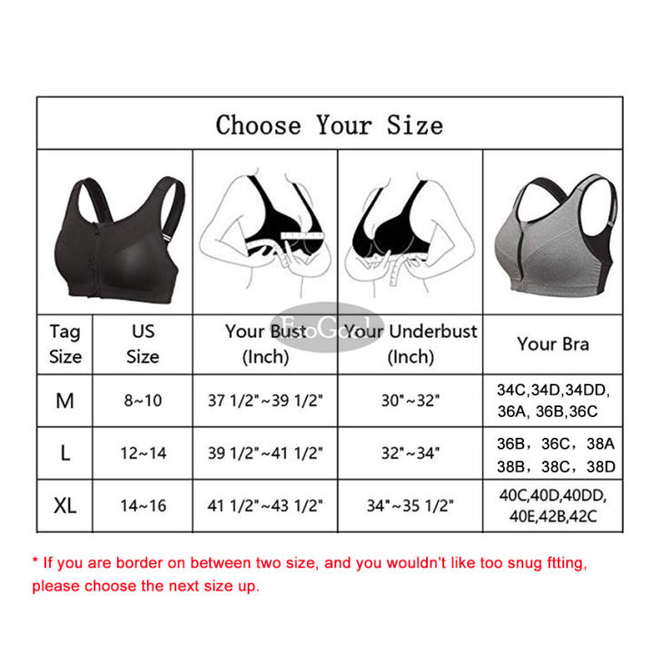 EsoGoal%20Women%20Sports%20Bra%20F-ront%20Zipper%20C-losure%20P-rofessional%20A-nti%20V-ibration%20Padded%20S-hockproof%20with%20Removable%20Pads%20for%20W-orkout%20Running%20G-ym%20E-xercise%20-%20Image%203