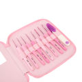 8Pcs Crochet Hook Set 2.5 to 6mm Ergonomic Handle Smoothing Strong Steel Plastic Crochet Needle Set for Knitting Sewing.