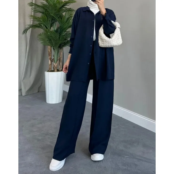 Women%E2%80%99s%20New%20arrival%20clothes%20solid%20color%20long%20sleeved%20shirt%20coat%20and%20pant%20set%20Female%20casual%202%20piece%20-%20Image%207