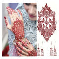 Henna Collection Lace Mehndi Sticker Hand Bridal Tattoo Temporary Design. 