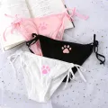 Bandage Lolita Panties Low Waist Lingerie Cute Claw Women's Briefs Low Waist Animation Underwear. 