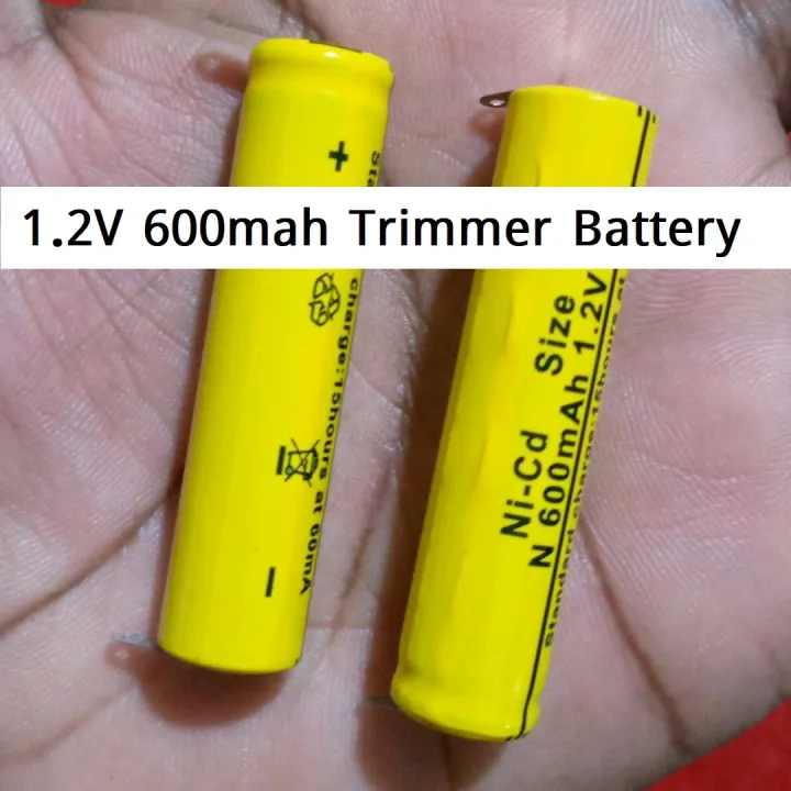 14500 AA 1.2V Trimmer Battery BOTH SIDE STAPLING 1.2V NI-CD 600mAh ...