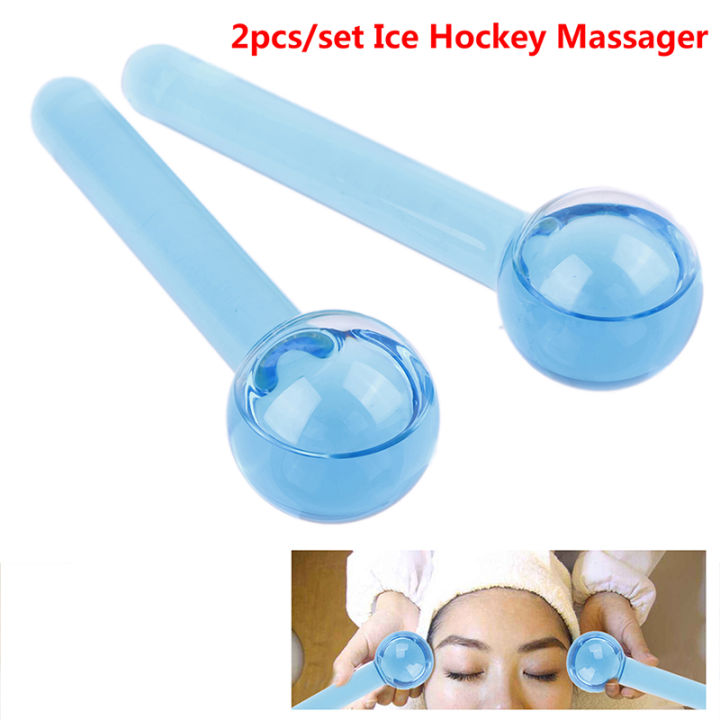 【SM dropshipping Store】Large Beauty Ice Hockey Energy Beauty Crystal Ball Facial Cooling Ice Globes Wave Face and Eye Massage Skin Care