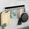 Wall-Mounted Storage Kitchen Storage Rack- High-Quality Design With 14 Hooks. 