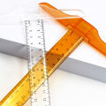 1Pcs T-shaped Double Side Scale Ruler Drafting Drawing Tool Plastic School Office Supplies Stationery Accessory 30cm (Inch, Cm) MuXiaRe. 