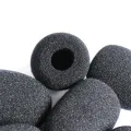 High-Quality Black Foam Microphone Windscreen Cover, Washable, Soft Sponge, Ball Shape, Universal Plug for Live Sound & Stage Equipment.