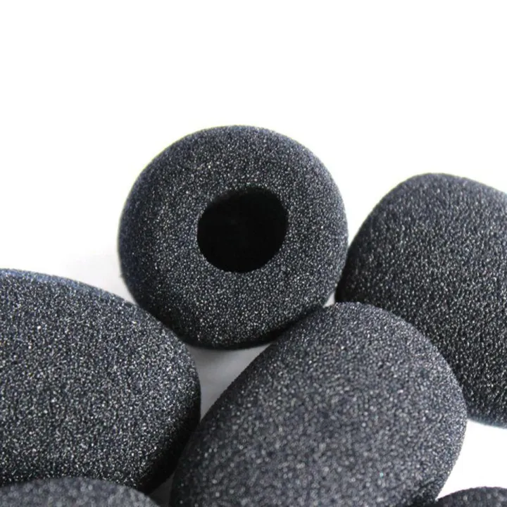 High-Quality Black Foam Microphone Windscreen Cover, Washable, Soft Sponge, Ball Shape, Universal Plug for Live Sound & Stage Equipment