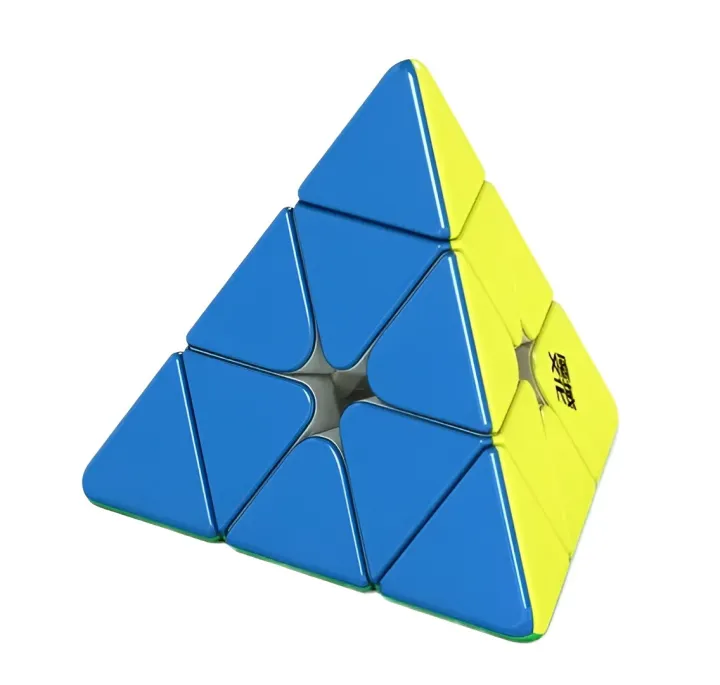 Pyramid Magnets, Magnetic Pyramid Speed Cube Puzzle Sticker less Triangle Cube 3 Stage - Rubik's Cube 3×3