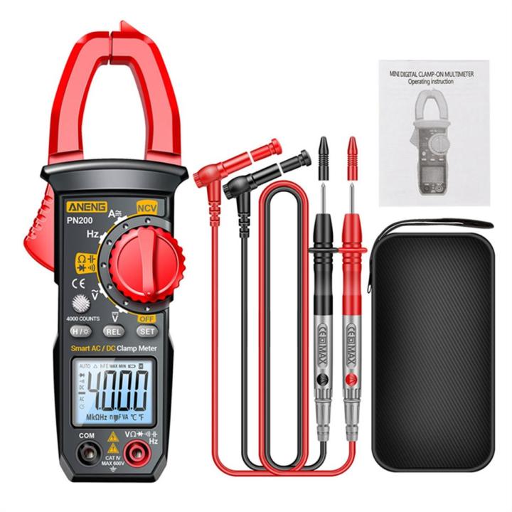 ANENG PN200 Digital Clamp Meter DC/AC 600A Current 4000 Counts | Daraz ...