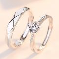 Classic Couple Rings Unusual Opening Rings For Woman New Korean Design Men Finger Jewelry Party Girl's y Anillos.