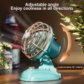Portable Fan Portable Small Fan Strong Wind USB Rechargeable Ultra Quiet 2 Speed Retro Table Fan For SUV RV Truck Home Desktop. 