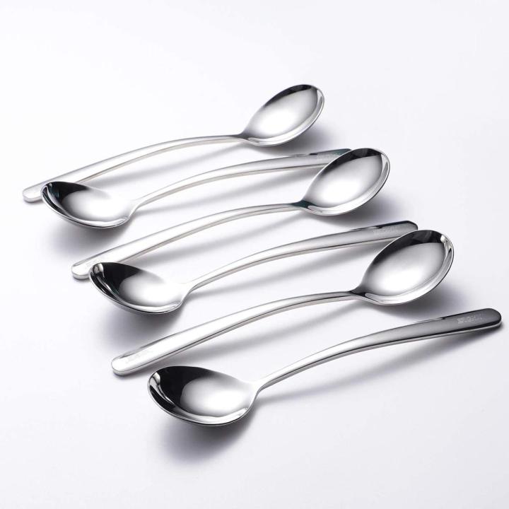 Stainless Steel Soup Spoon - 5 Inch, A Set of 6 Pieces | Daraz.com.bd