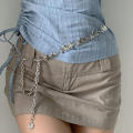 Star Pattern Chain Belt Versatile Accessory Adjustable Metal Material Belly Chain Waist Chain for Women’s Fashion Casual Wear.