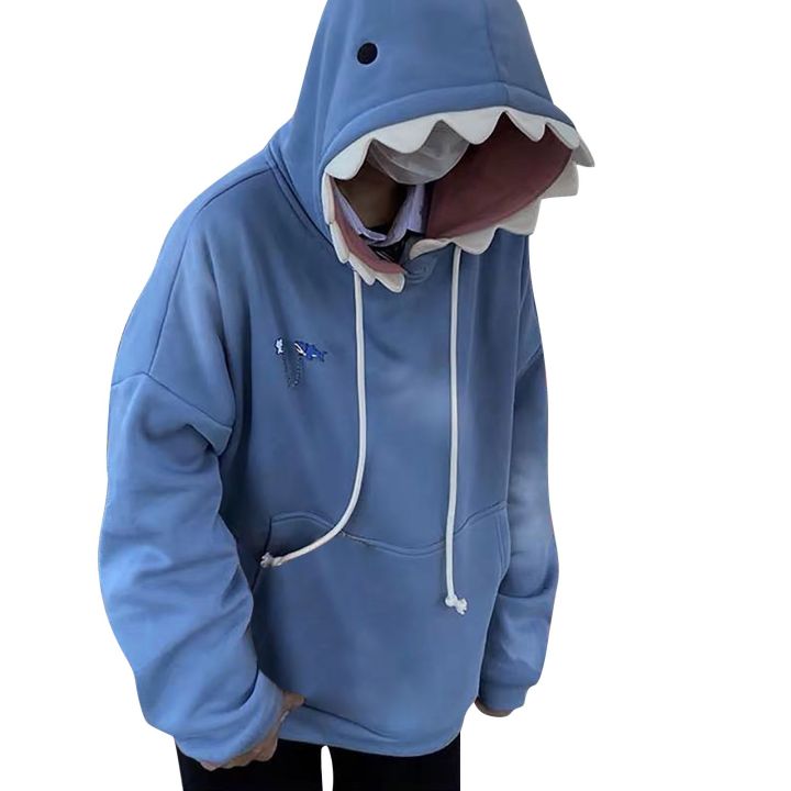 Sweatshirts%20For%20Women%20Shark%20Hoodie%20Long%20Sleeve%20Blue%20Kawaii%20Shark%20Shape%20Hooded%20Pullover%20Sweatshirts%20Graphic%20Sweatshirts%20Women%20KEEMEEUYZO%20-%20Image%202