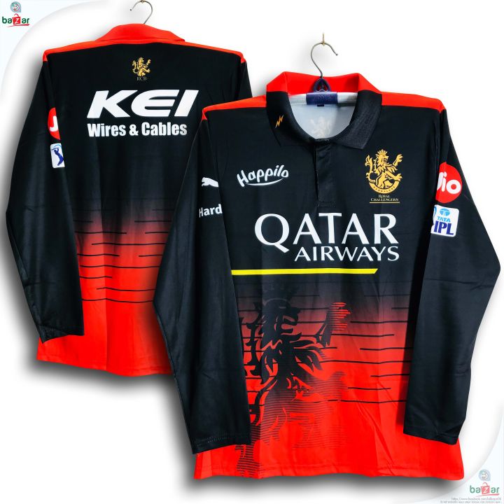 IPL Rcb Jersey Royal Challengers Bangalore RCB Half Sleeve Polo