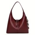 Luxury Women Design Shoulder Handbag-015(Maroon).