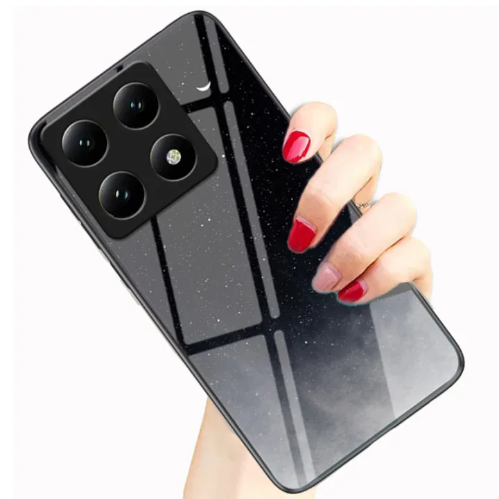 Biruiqu%20For%20Xiaomi%20Mi%2014T%20Pro%20Shockproof%20Starry%20Colorful%20Tempered%20Glass%20Back%20Soft%20Silicone%20Edge%20Case%20Cover%20-%20Image%209