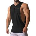 2023 Hot Style Men's Fitness Sleeveless Top Breathable Sports Vest Gym Running T-Shirt.