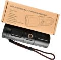 20000mAh Japan Made Super Power LED Flashlight – Rechargeable Long Range Torch Light with Zoom, USB Charging & Power Bank Function – USA Design.
