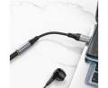 Hoco LS36 USB To 3.5mm Fresh External Sound Card - Black. 