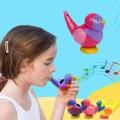 Coloured Drawing Water Bird Whistle Bathtime Musical Toy for Kid Early Learning Educational Children Gift Toy Musical Instrument. 