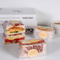 100 Pieces Fully Transparent Plastic Pouches Homemade Sandwiches Bread Toast Burgers Food Packaging Bags Party Supplies-MINETTE.