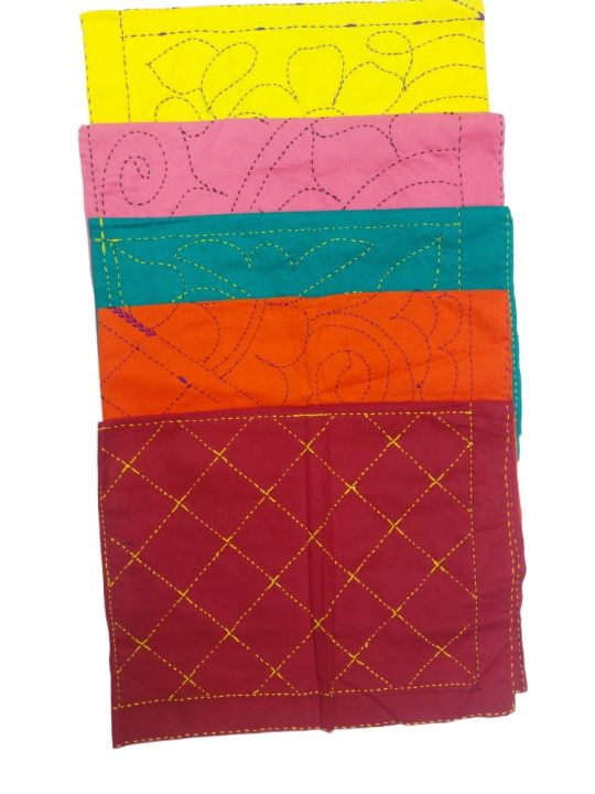 4 pcs Nakshi Katha for baby, Sewed, Woven by hand (Medium size) From Suba Inernational