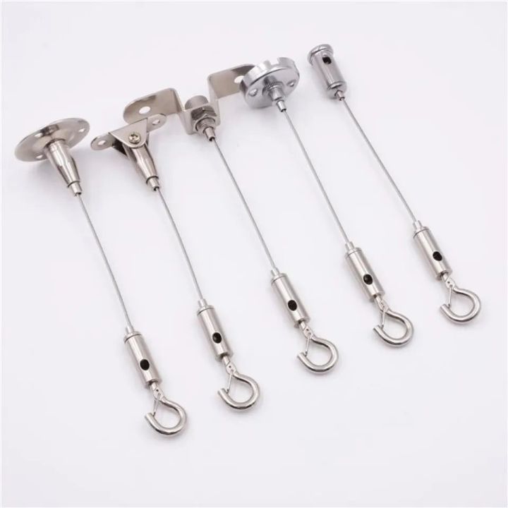Wire rope hanging code billboard adjustable hanging picture hangers hanging picture hooks light fixture lanyard hanging line hanging sign lanyard hook