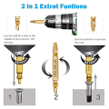6PCS Stripped Screw Extractor Set for Easily and Quickly Remover Common Sizes of Broken Tool.