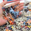 46*28cm Jigsaw Puzzles 500 Pieces Paper Picture Landscape Oil Painting Art Puzzles Decompression Toys for Adults Family Games.