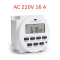 AC 220V / DC 12V 16A Programmable in Bangladesh - Capacity 16AMP 250V AC - 1 Changeover Switch - Power consumption 4.5 VA - Digital Timer Switch.